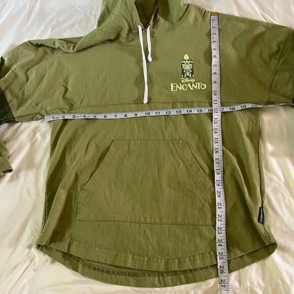 Disney Green Encanto Bruno Hooded Spirit Jersey Sz S Oversized - Picture 8 of 8